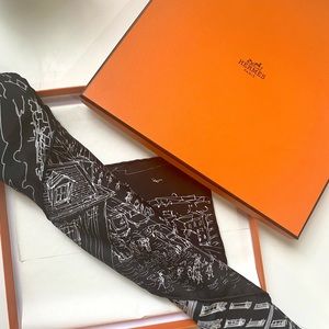 Hermes silk scarf 45